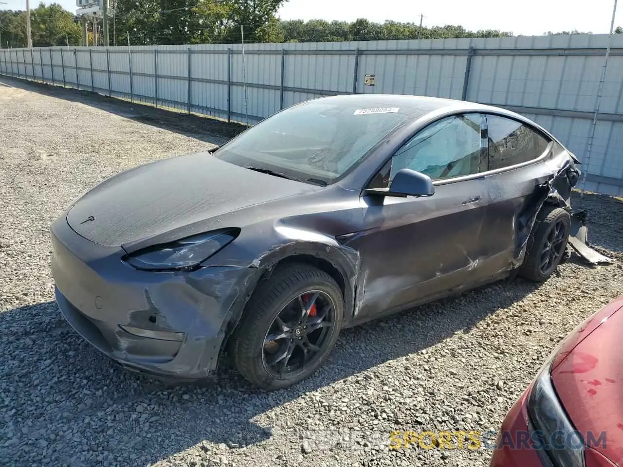 1 Photograph of a damaged car 5YJYGDEF1MF250728 TESLA MODEL Y 2021