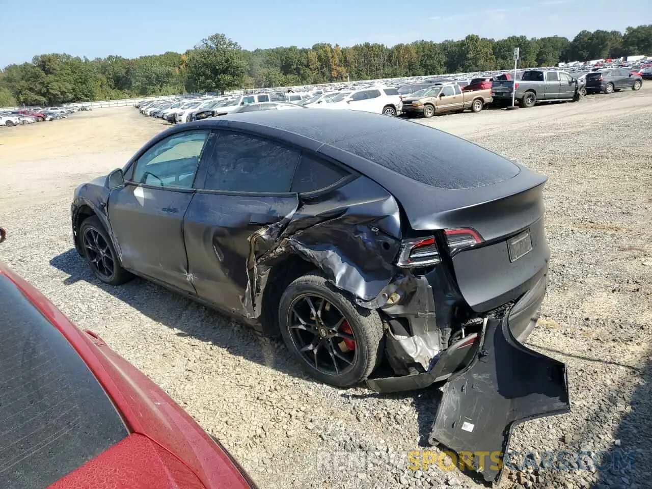 2 Photograph of a damaged car 5YJYGDEF1MF250728 TESLA MODEL Y 2021