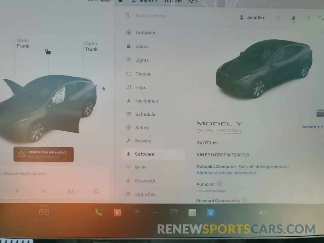 9 Photograph of a damaged car 5YJYGDEF1MF250728 TESLA MODEL Y 2021
