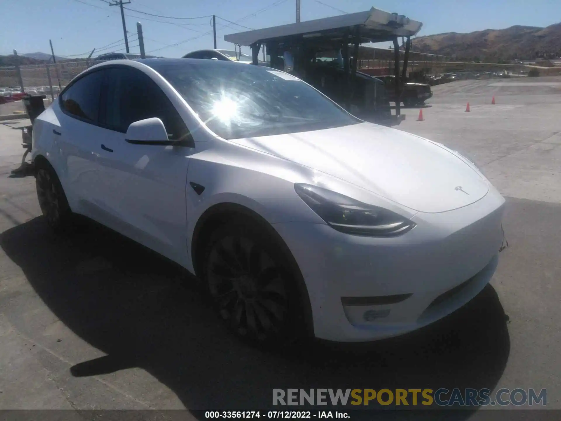 1 Photograph of a damaged car 5YJYGDEF1MF257727 TESLA MODEL Y 2021