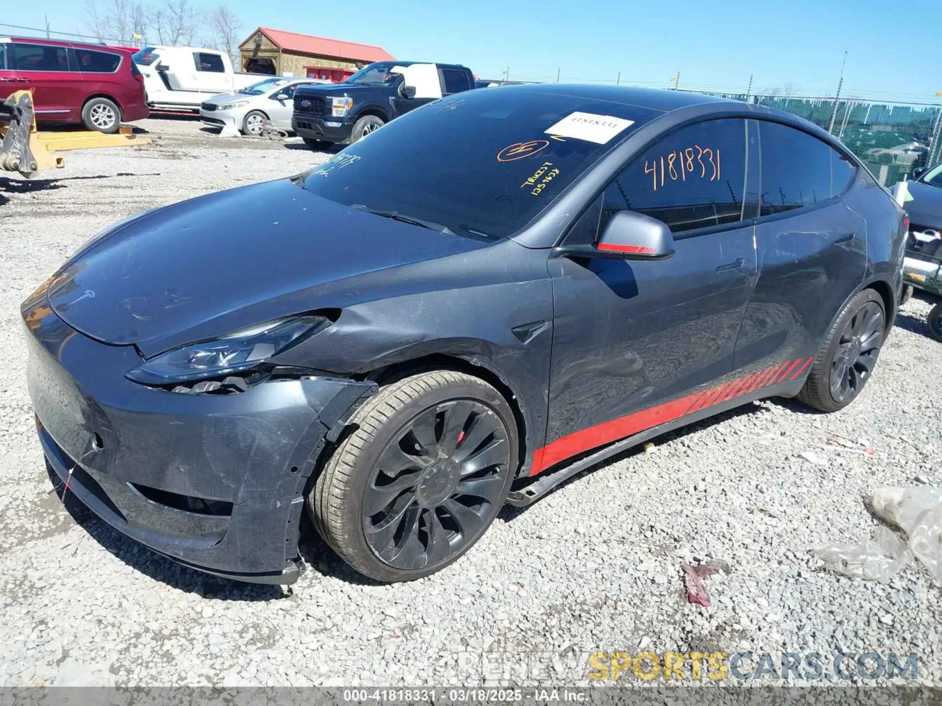 2 Photograph of a damaged car 5YJYGDEF1MF268405 TESLA MODEL Y 2021