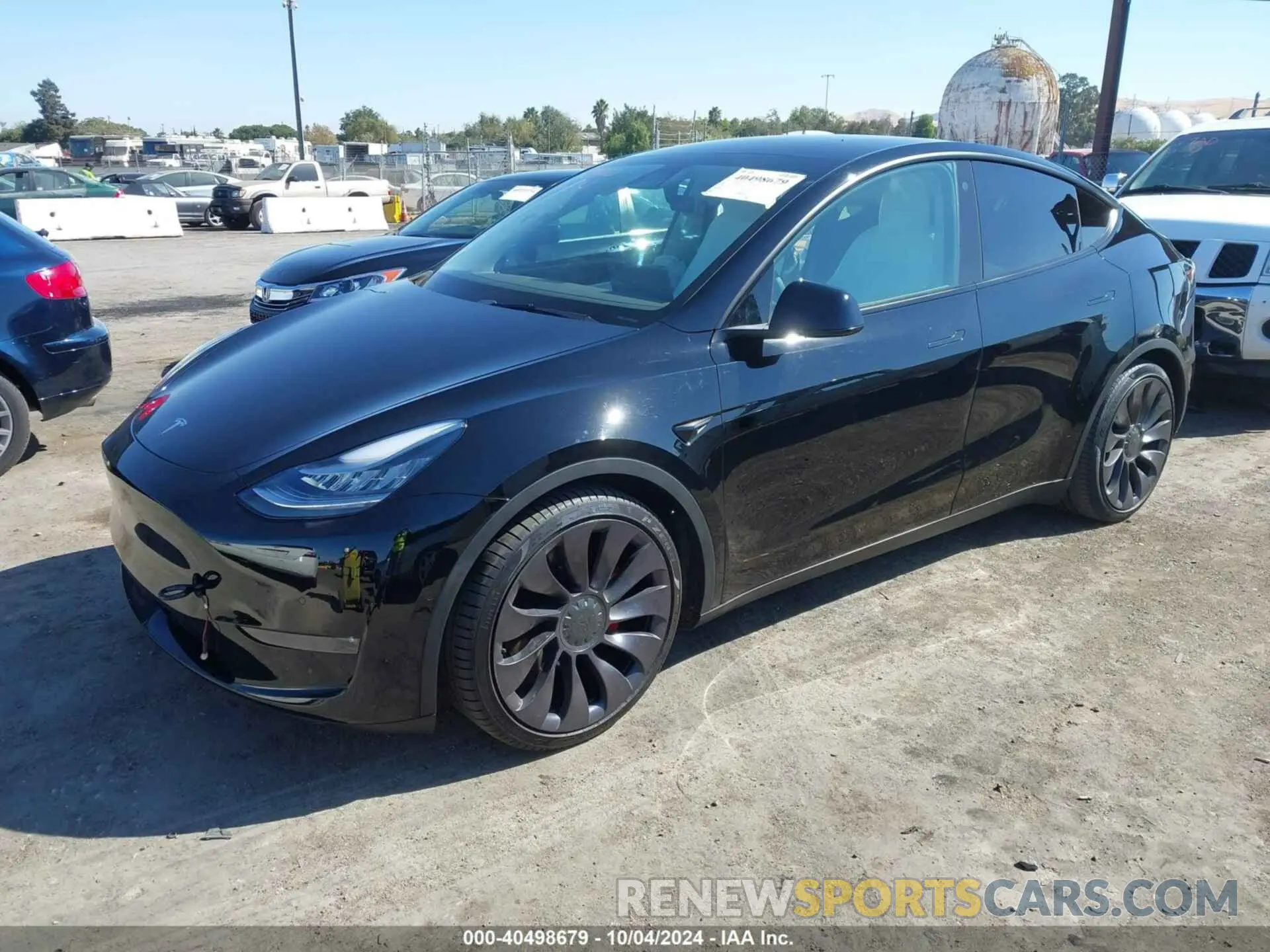 2 Photograph of a damaged car 5YJYGDEF2MF097986 TESLA MODEL Y 2021
