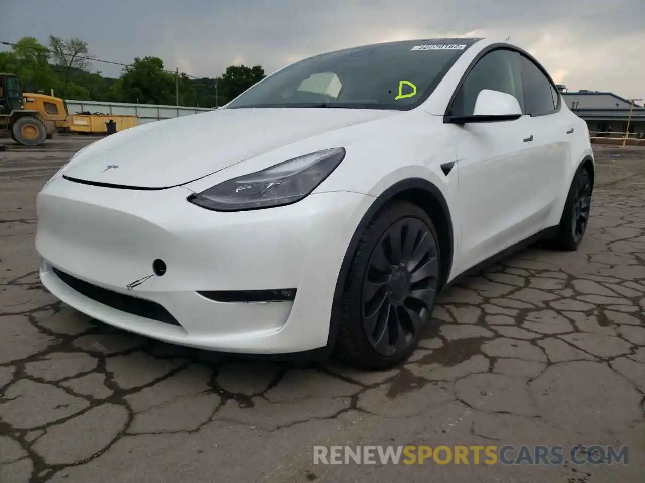 2 Photograph of a damaged car 5YJYGDEF2MF124460 TESLA MODEL Y 2021