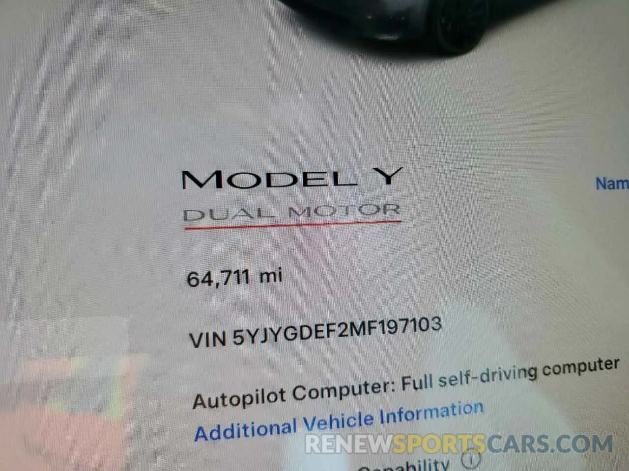 9 Photograph of a damaged car 5YJYGDEF2MF197103 TESLA MODEL Y 2021