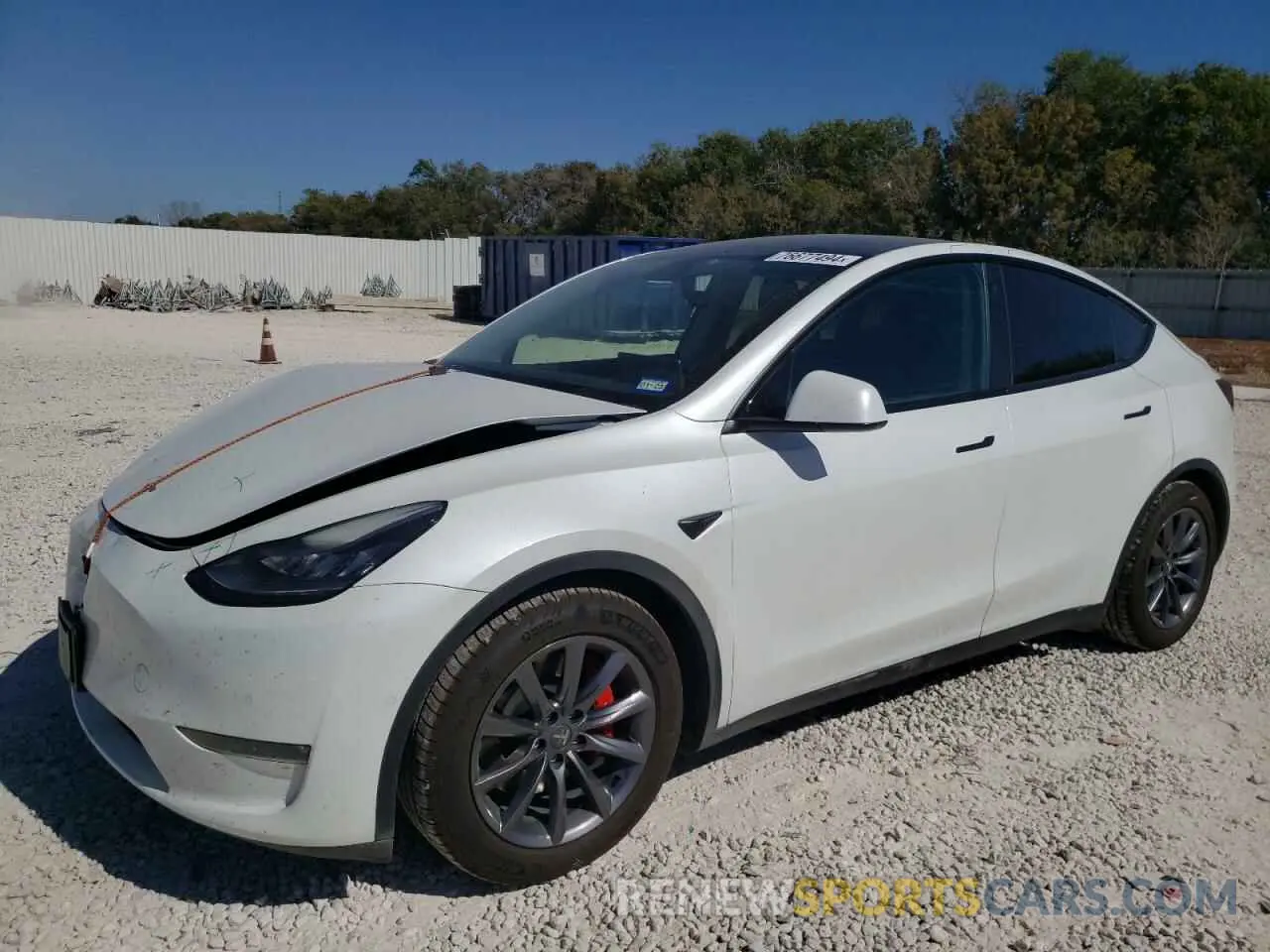 1 Photograph of a damaged car 5YJYGDEF3MF092330 TESLA MODEL Y 2021