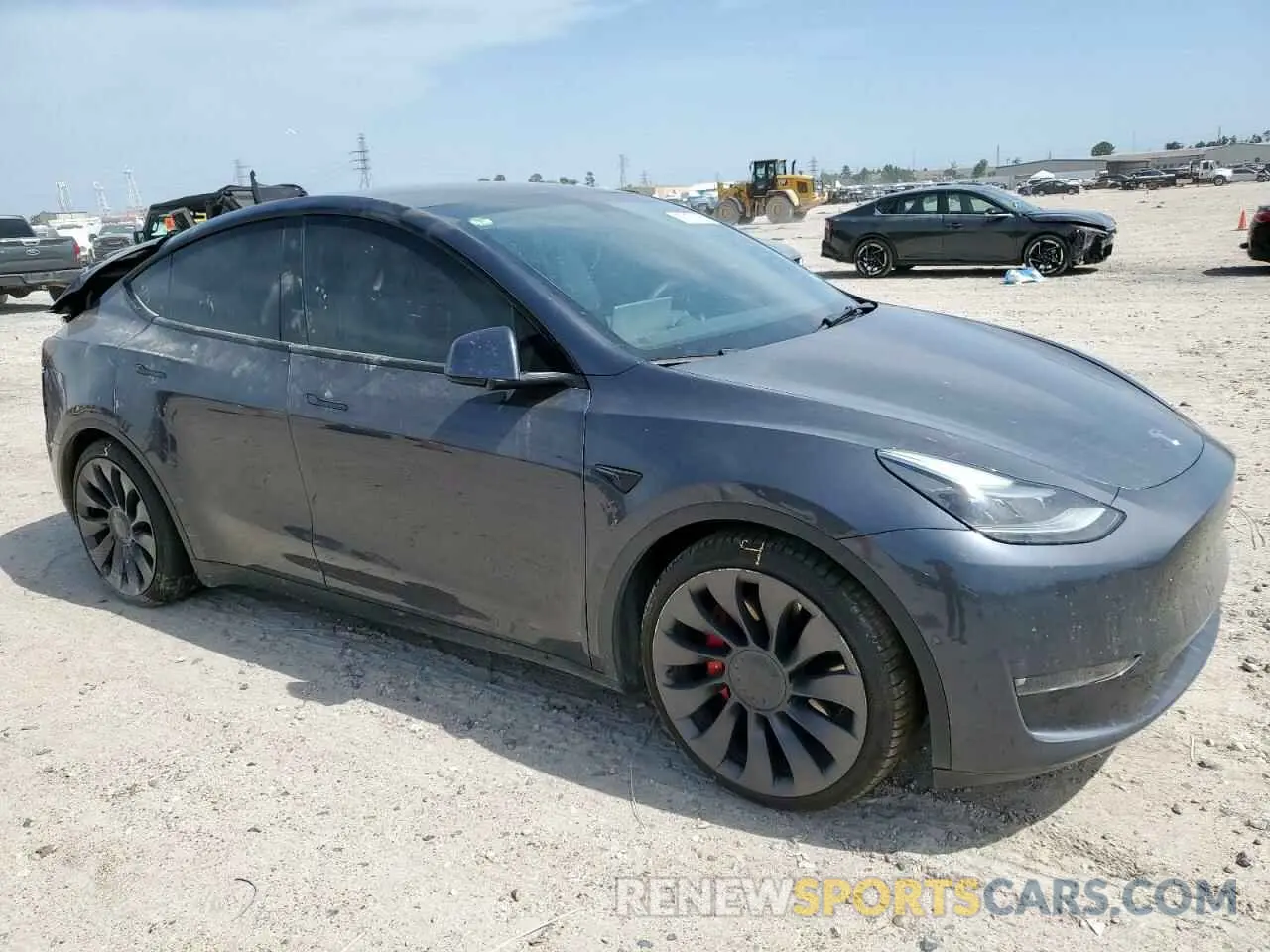 4 Photograph of a damaged car 5YJYGDEF3MF215835 TESLA MODEL Y 2021