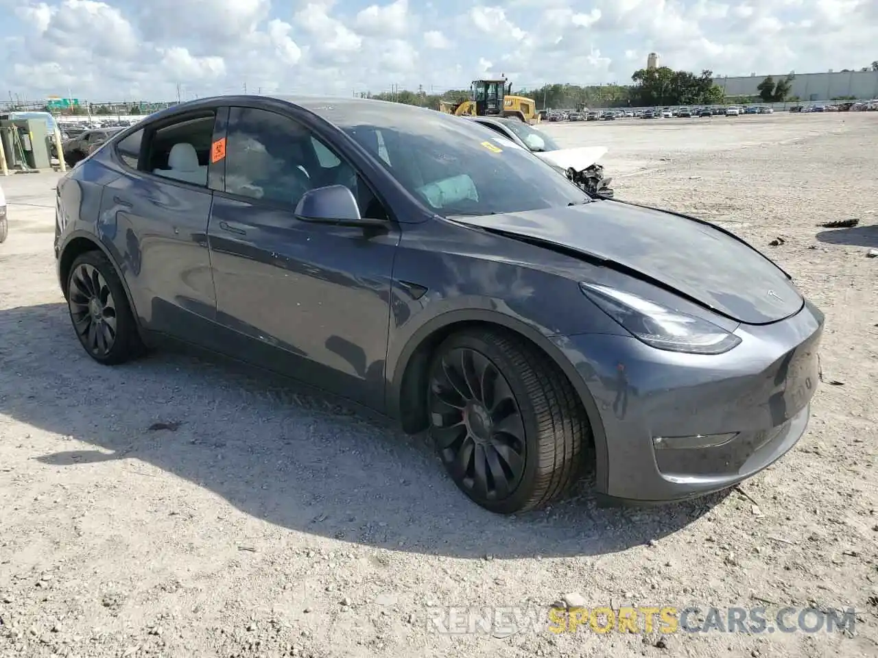 4 Photograph of a damaged car 5YJYGDEF3MF252657 TESLA MODEL Y 2021