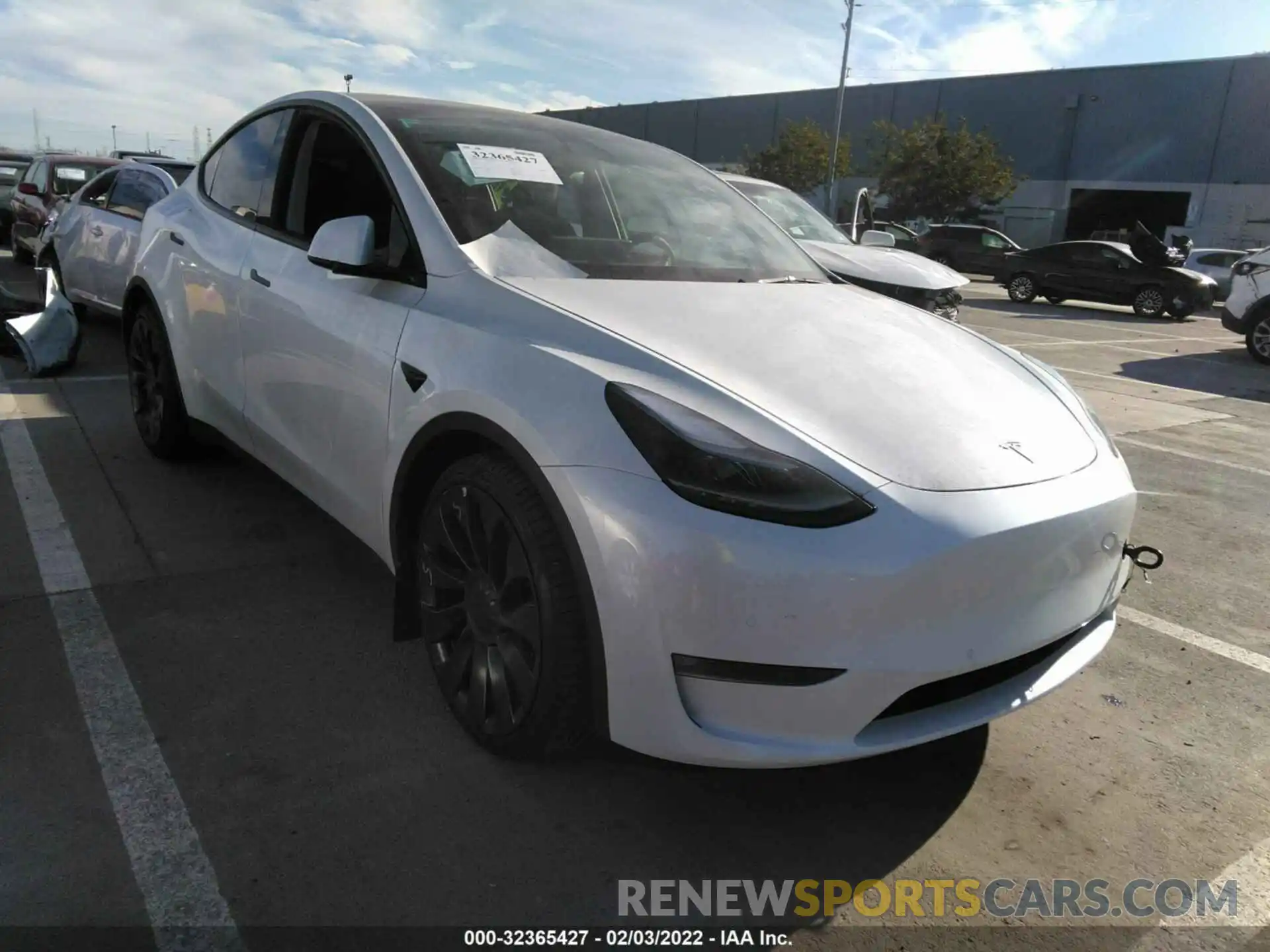 1 Photograph of a damaged car 5YJYGDEF3MF271337 TESLA MODEL Y 2021