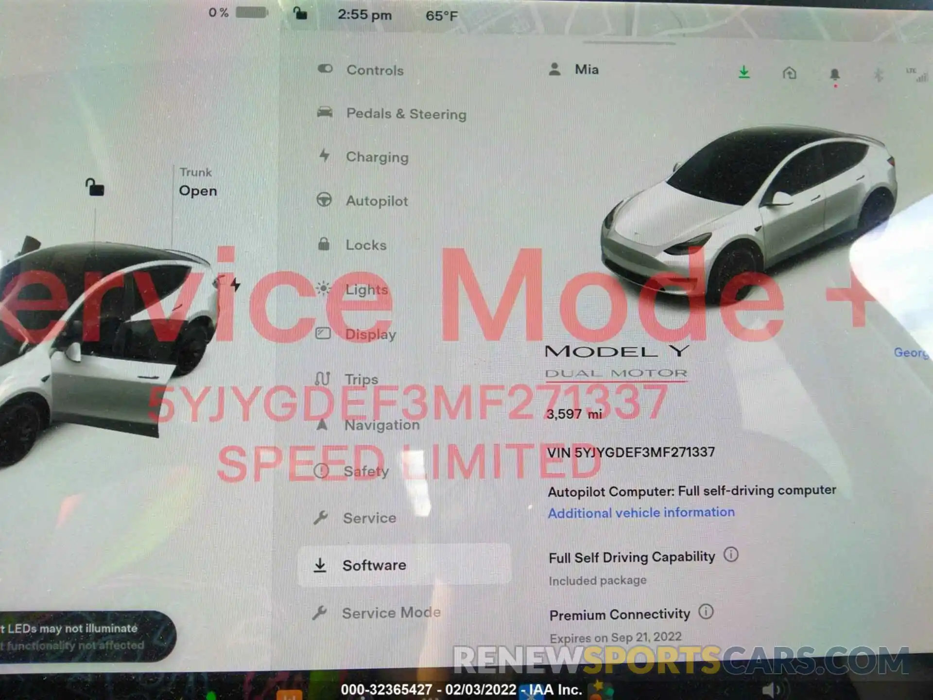 7 Photograph of a damaged car 5YJYGDEF3MF271337 TESLA MODEL Y 2021