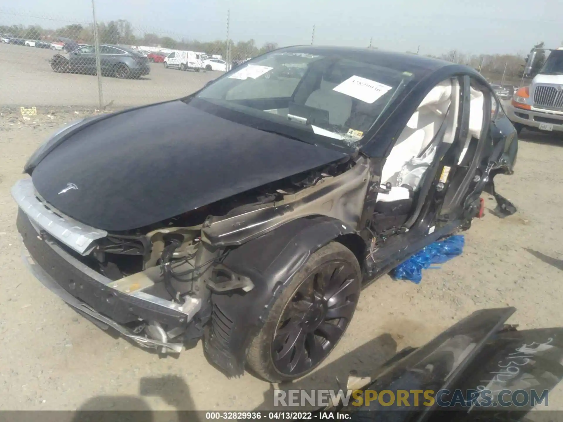 2 Photograph of a damaged car 5YJYGDEF4MF178553 TESLA MODEL Y 2021