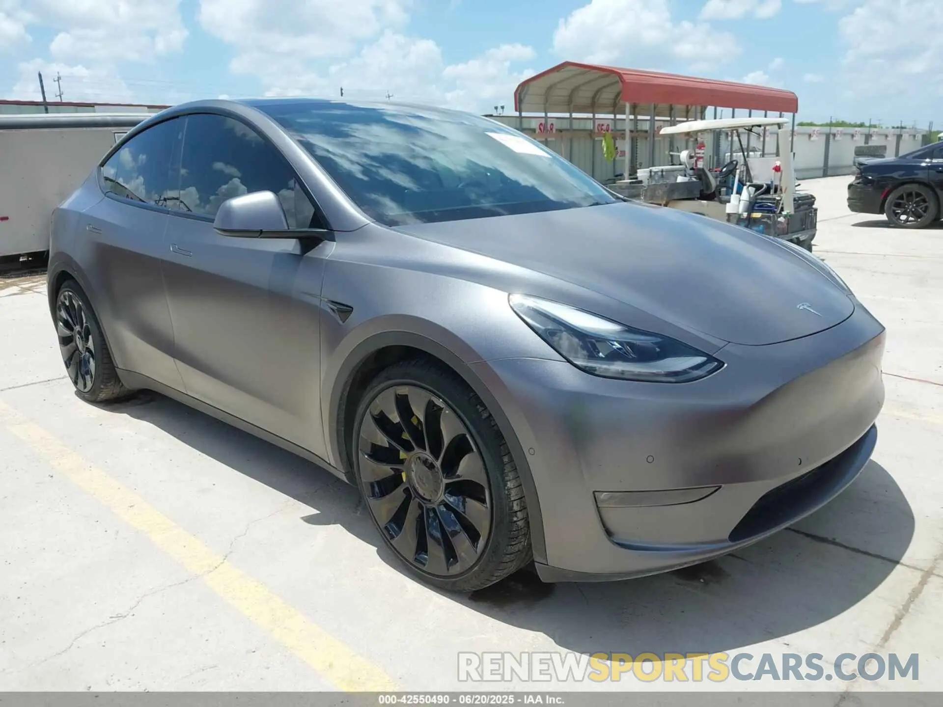 1 Photograph of a damaged car 5YJYGDEF4MF189438 TESLA MODEL Y 2021