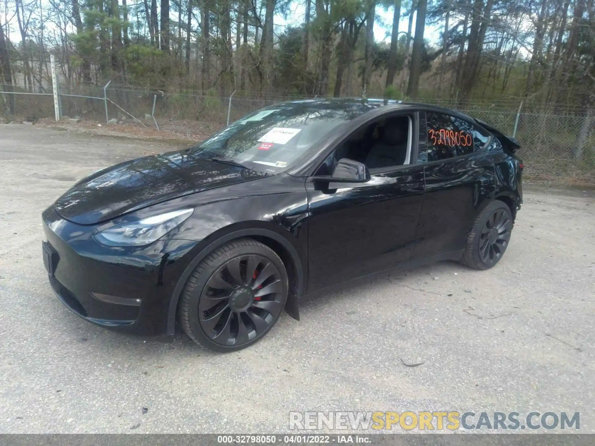 2 Photograph of a damaged car 5YJYGDEF4MF197393 TESLA MODEL Y 2021