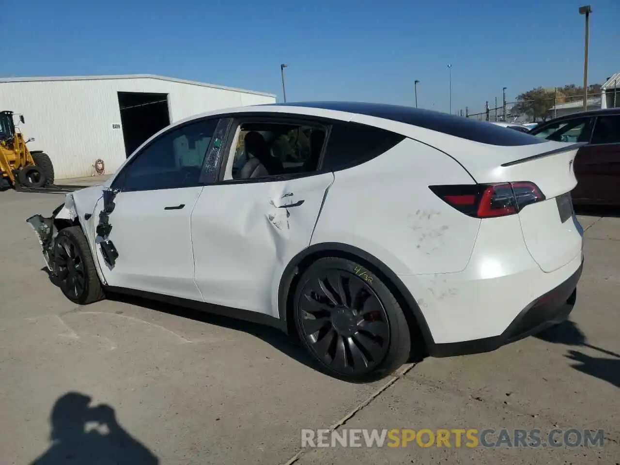 2 Photograph of a damaged car 5YJYGDEF4MF216007 TESLA MODEL Y 2021