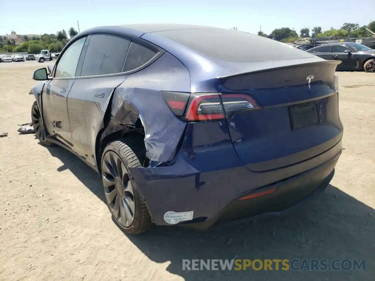 3 Photograph of a damaged car 5YJYGDEF5MF134075 TESLA MODEL Y 2021