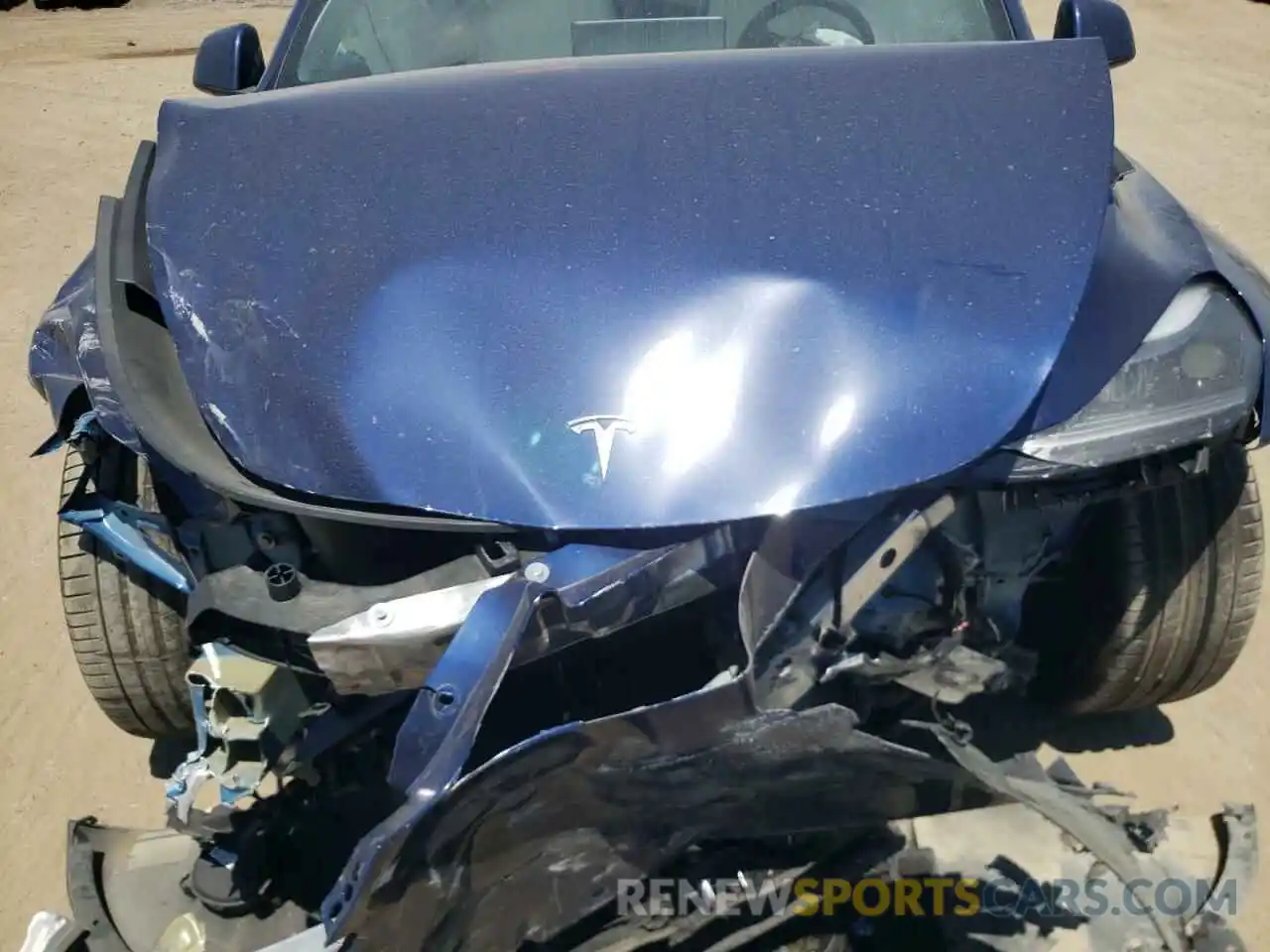 7 Photograph of a damaged car 5YJYGDEF5MF134075 TESLA MODEL Y 2021