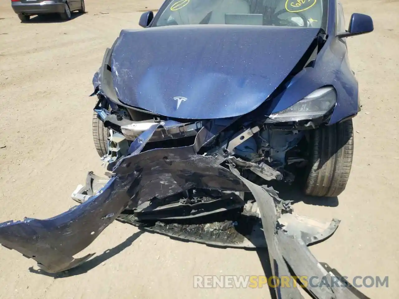 9 Photograph of a damaged car 5YJYGDEF5MF134075 TESLA MODEL Y 2021