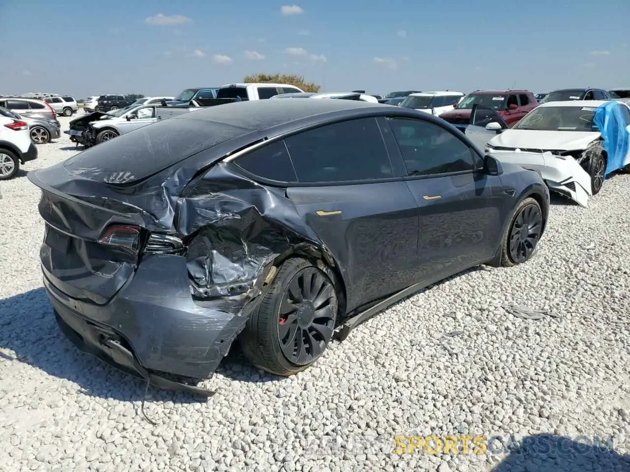 3 Photograph of a damaged car 5YJYGDEF5MF268830 TESLA MODEL Y 2021