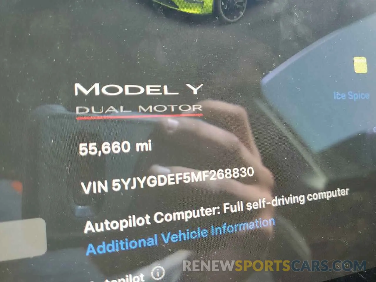 9 Photograph of a damaged car 5YJYGDEF5MF268830 TESLA MODEL Y 2021