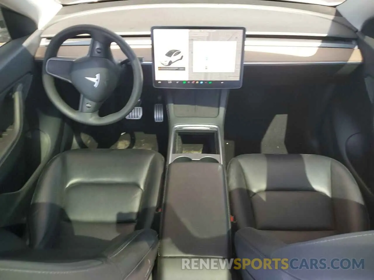 8 Photograph of a damaged car 5YJYGDEF5MF273574 TESLA MODEL Y 2021