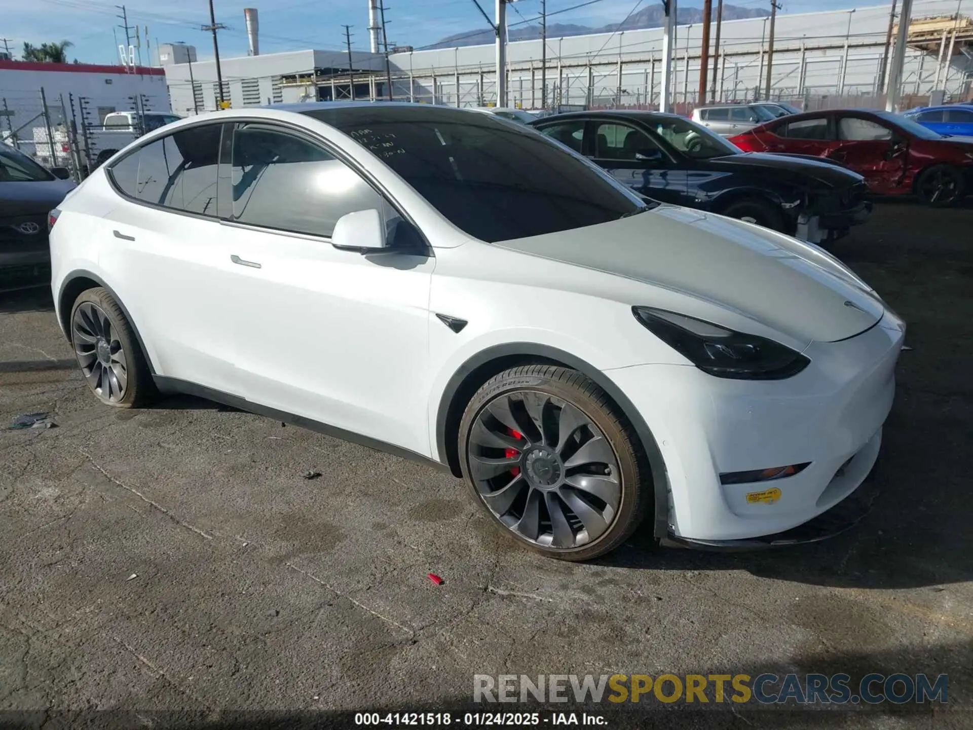 1 Photograph of a damaged car 5YJYGDEF5MF277804 TESLA MODEL Y 2021