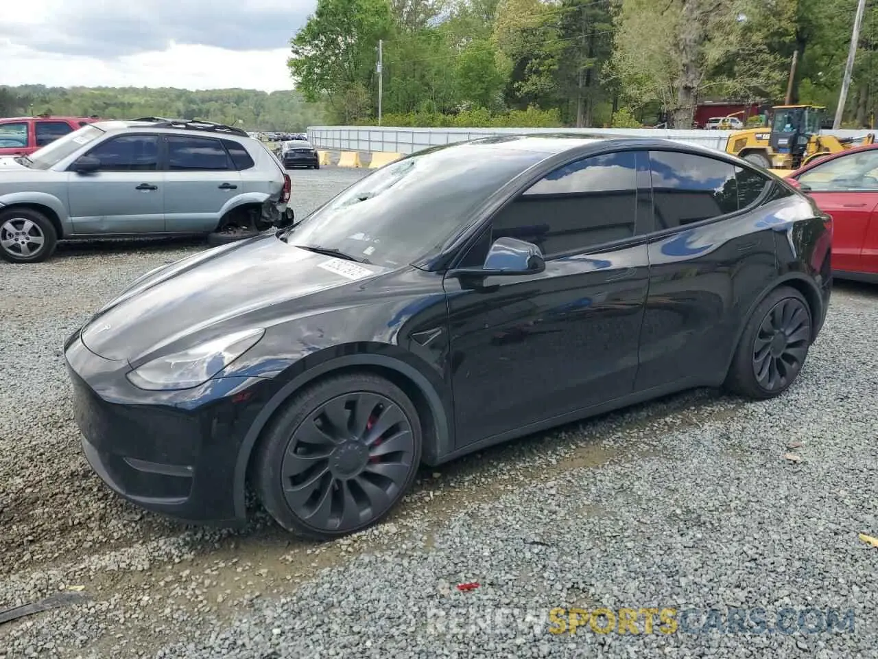 1 Photograph of a damaged car 5YJYGDEF6MF197539 TESLA MODEL Y 2021