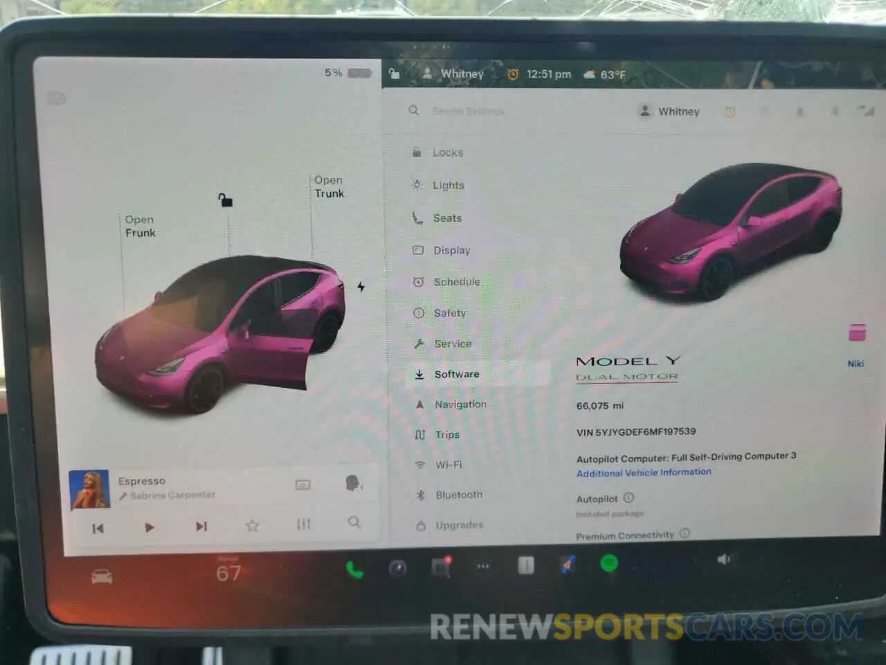 9 Photograph of a damaged car 5YJYGDEF6MF197539 TESLA MODEL Y 2021