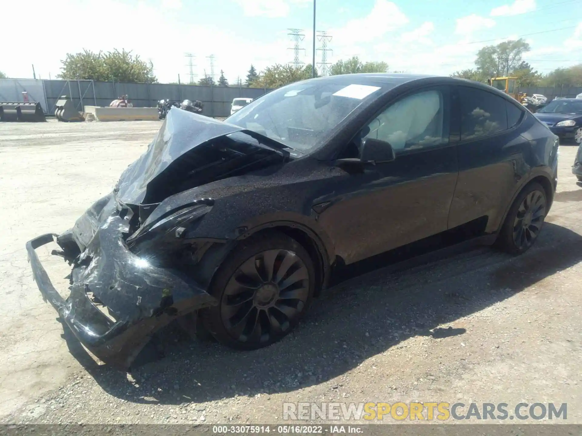 2 Photograph of a damaged car 5YJYGDEF6MF259294 TESLA MODEL Y 2021