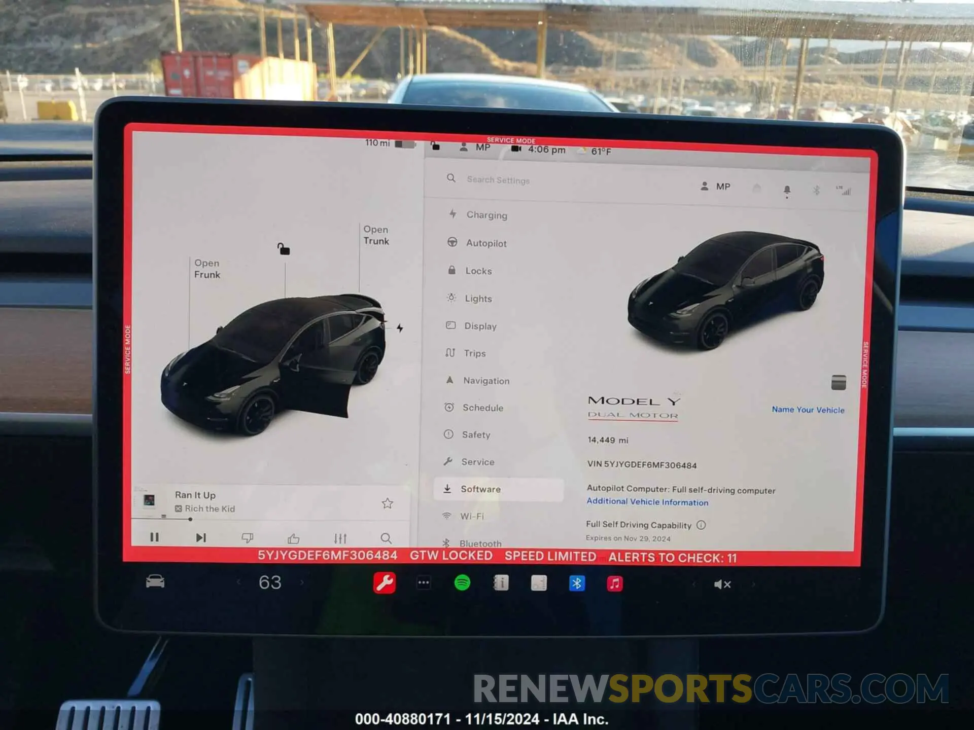 18 Photograph of a damaged car 5YJYGDEF6MF306484 TESLA MODEL Y 2021