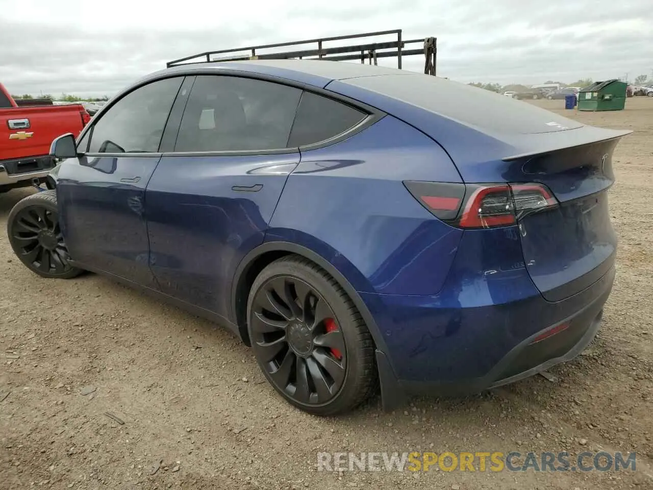 2 Photograph of a damaged car 5YJYGDEF7MF194987 TESLA MODEL Y 2021