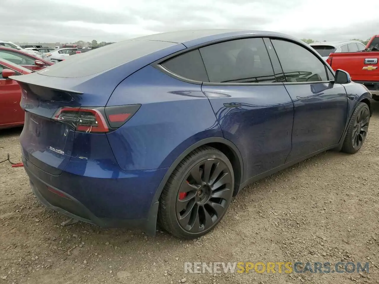 3 Photograph of a damaged car 5YJYGDEF7MF194987 TESLA MODEL Y 2021