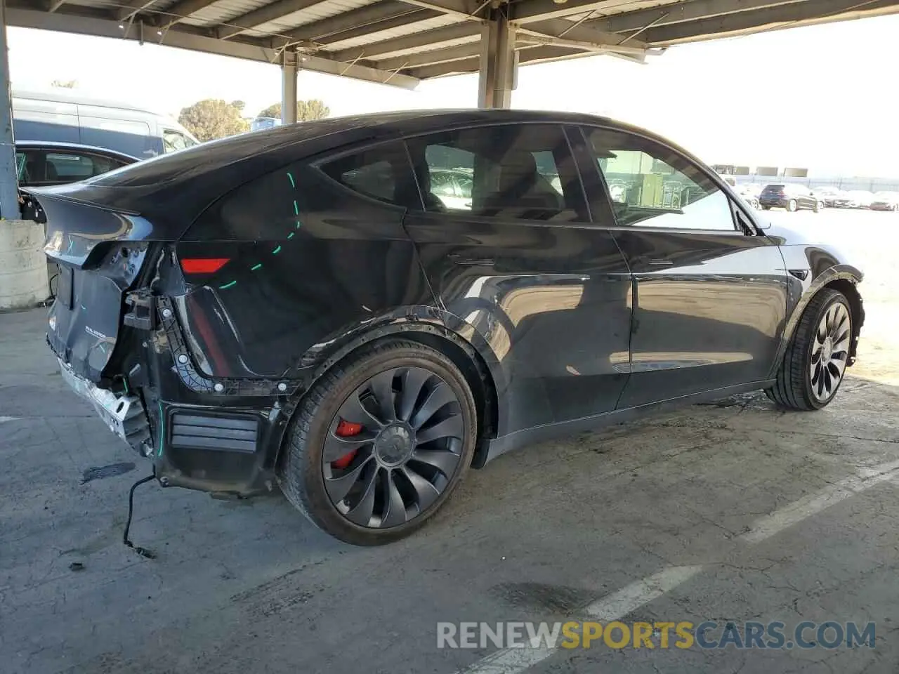 3 Photograph of a damaged car 5YJYGDEF7MF215644 TESLA MODEL Y 2021
