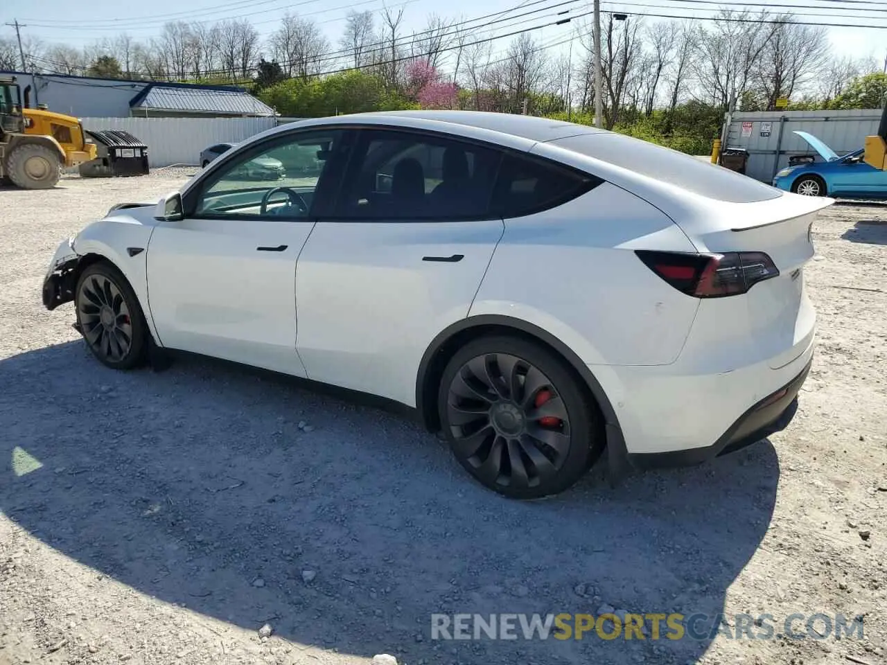 2 Photograph of a damaged car 5YJYGDEF7MF252788 TESLA MODEL Y 2021