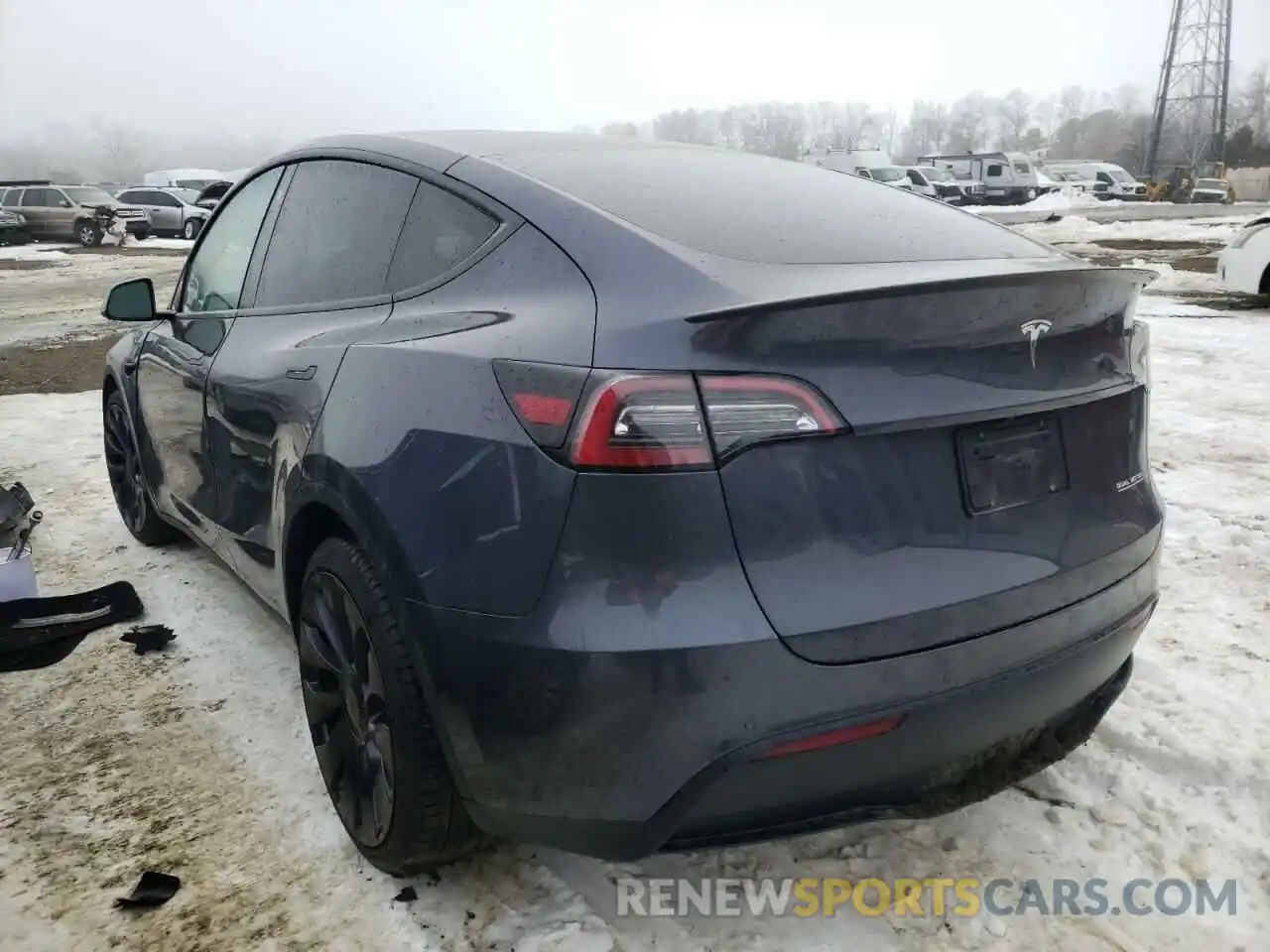 3 Photograph of a damaged car 5YJYGDEF7MF262270 TESLA MODEL Y 2021