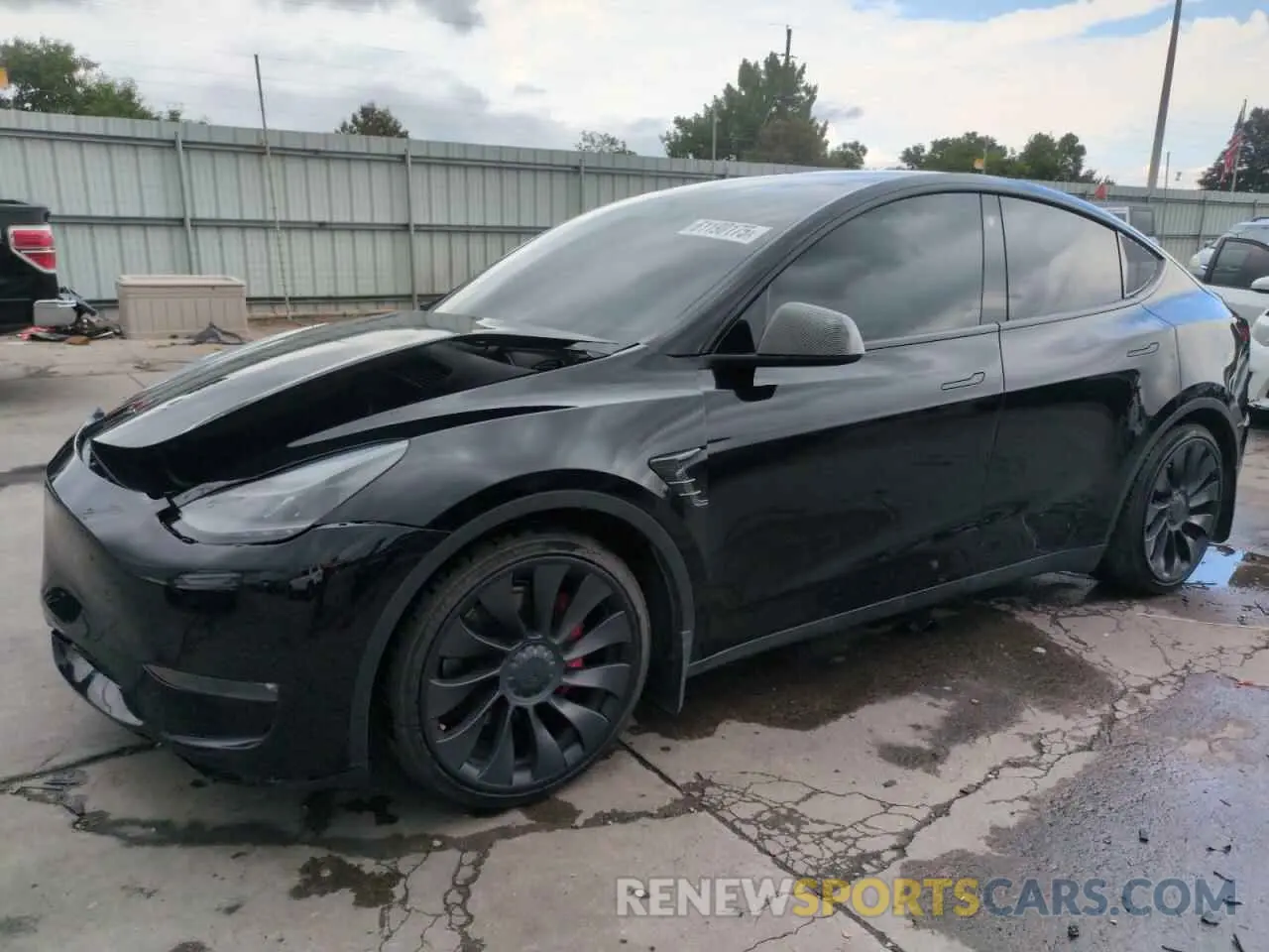 1 Photograph of a damaged car 5YJYGDEF7MF268876 TESLA MODEL Y 2021