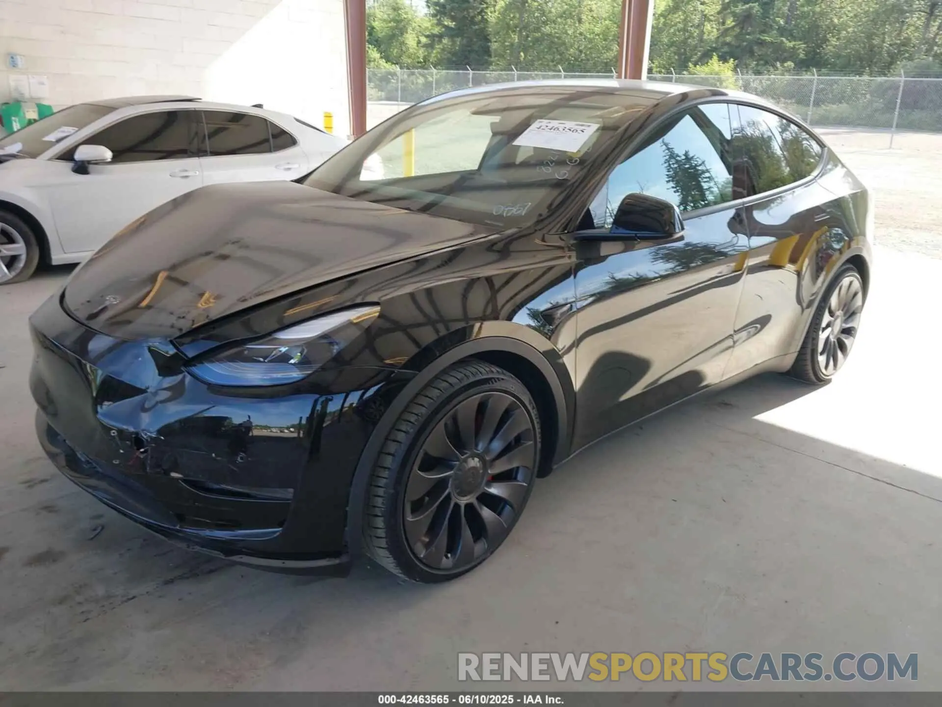 2 Photograph of a damaged car 5YJYGDEF8MF140887 TESLA MODEL Y 2021