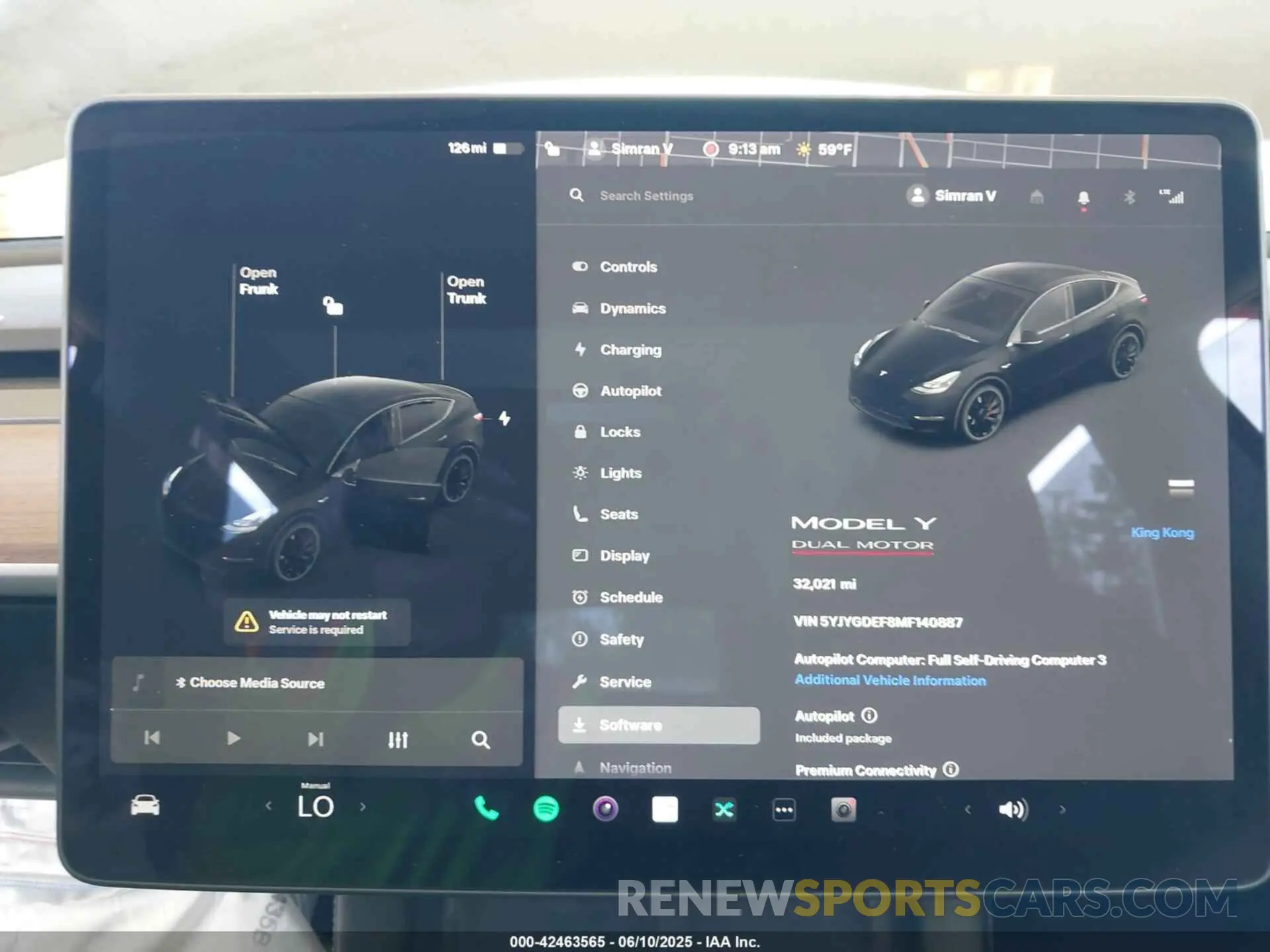 7 Photograph of a damaged car 5YJYGDEF8MF140887 TESLA MODEL Y 2021