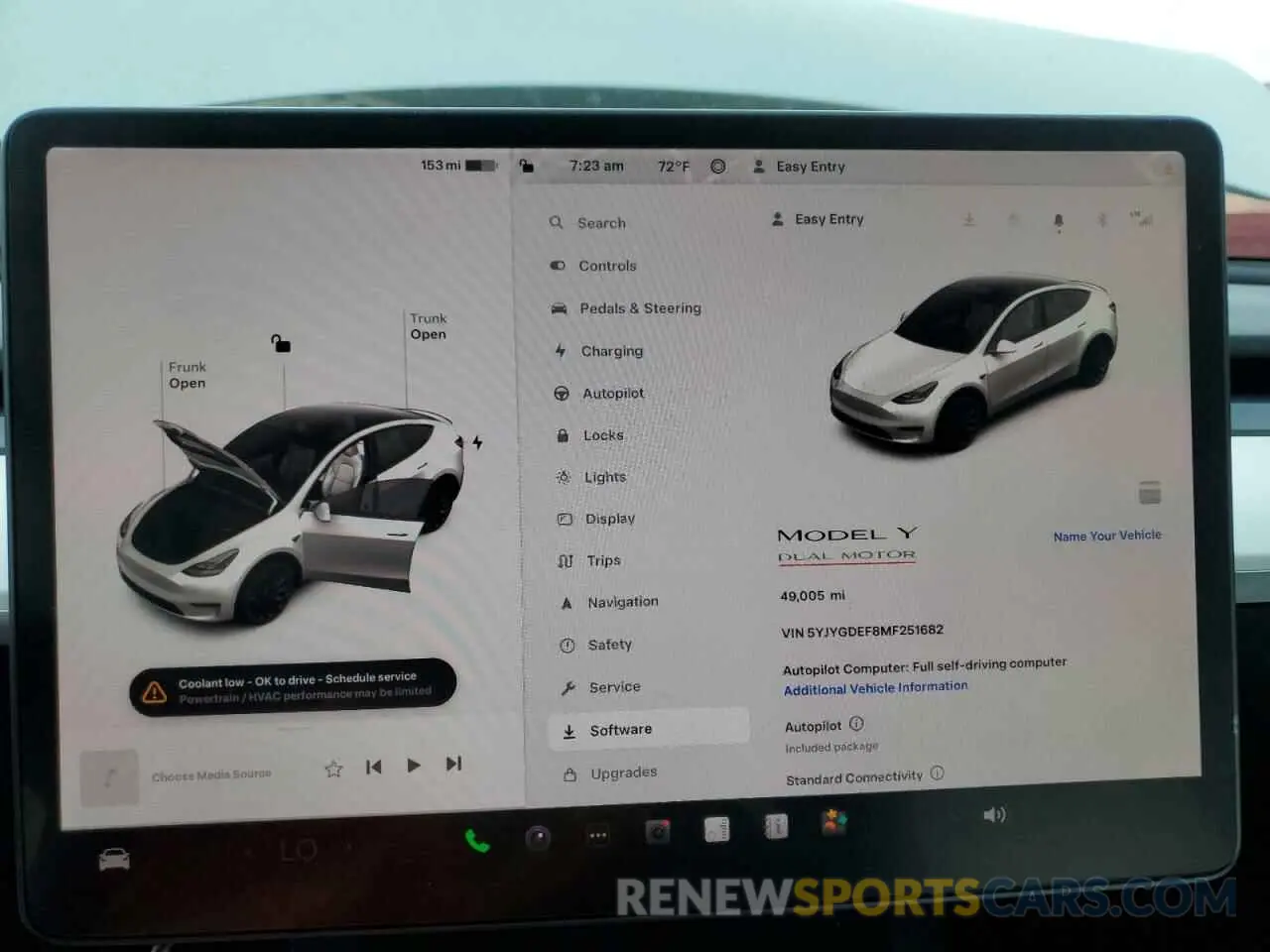 9 Photograph of a damaged car 5YJYGDEF8MF251682 TESLA MODEL Y 2021