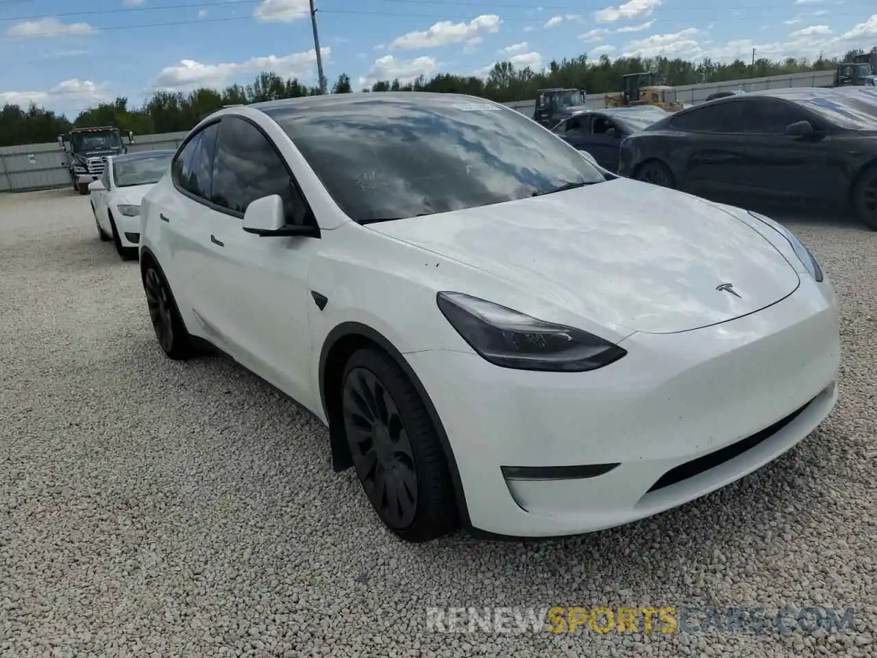 1 Photograph of a damaged car 5YJYGDEF8MF269308 TESLA MODEL Y 2021