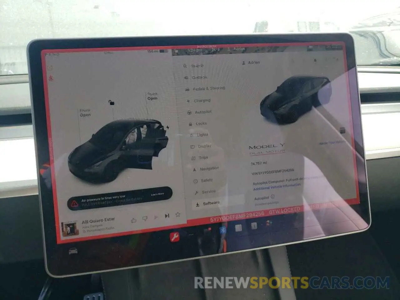 9 Photograph of a damaged car 5YJYGDEF8MF294256 TESLA MODEL Y 2021
