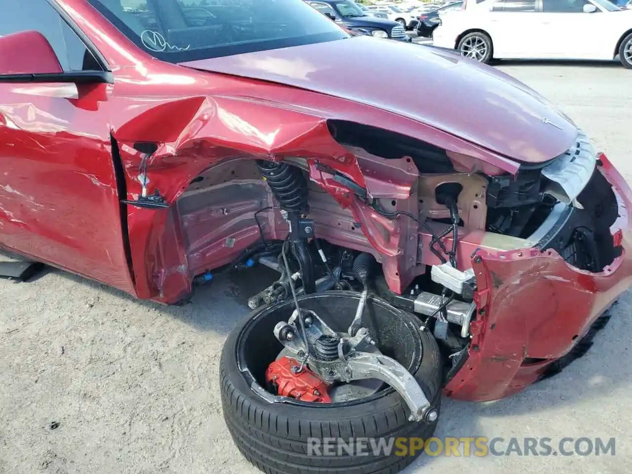 9 Photograph of a damaged car 5YJYGDEF9MF090100 TESLA MODEL Y 2021