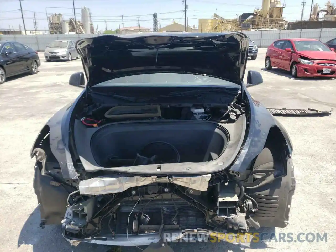 9 Photograph of a damaged car 5YJYGDEF9MF093370 TESLA MODEL Y 2021