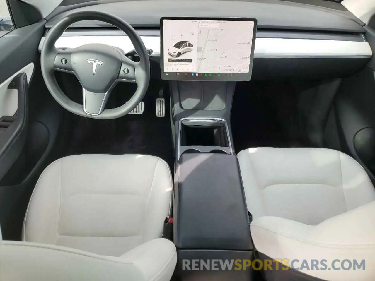 8 Photograph of a damaged car 5YJYGDEF9MF133978 TESLA MODEL Y 2021