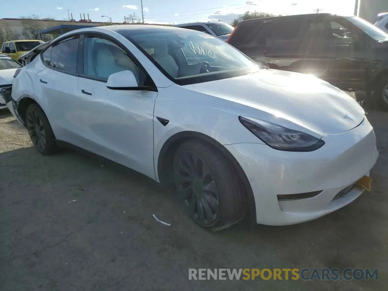 4 Photograph of a damaged car 5YJYGDEFXMF097928 TESLA MODEL Y 2021