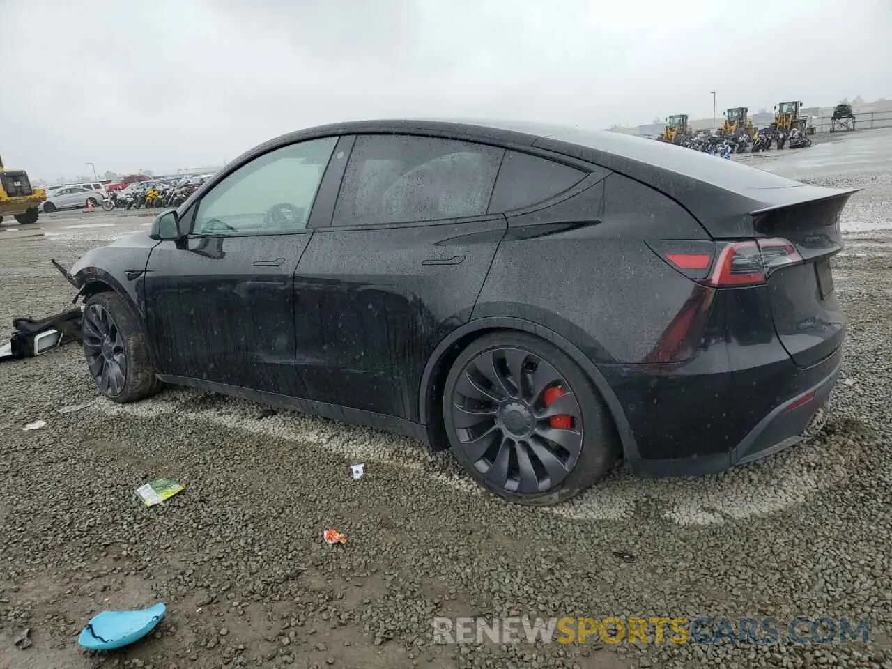 2 Photograph of a damaged car 5YJYGDEFXMF252400 TESLA MODEL Y 2021