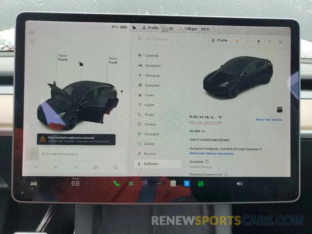 9 Photograph of a damaged car 5YJYGDEFXMF252400 TESLA MODEL Y 2021