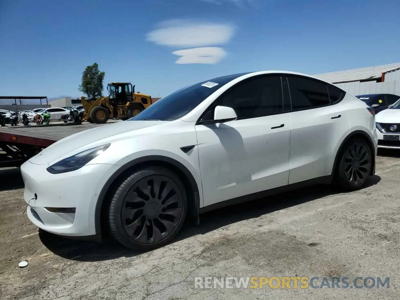 1 Photograph of a damaged car 5YJYGDEFXMF293903 TESLA MODEL Y 2021
