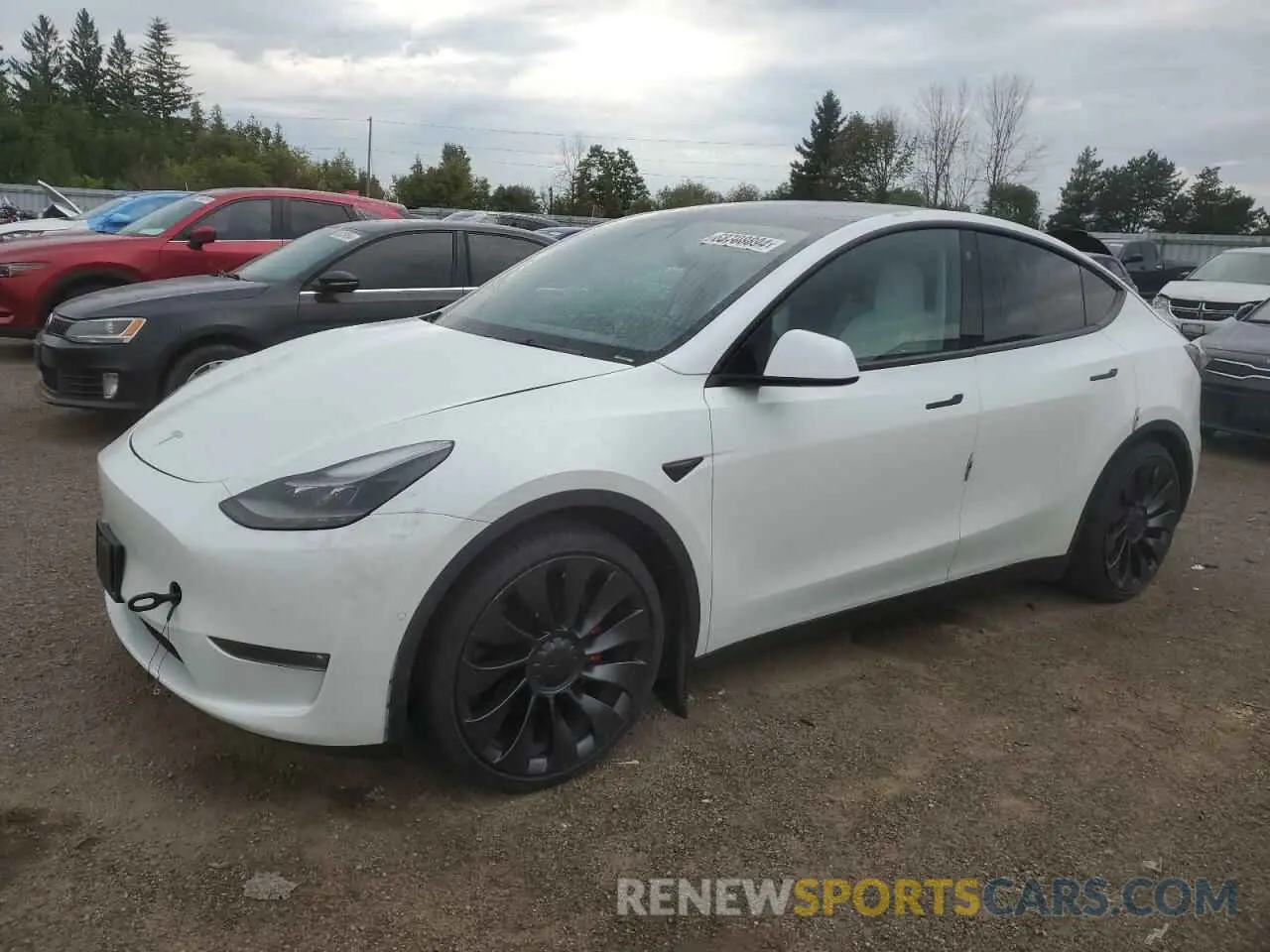 1 Photograph of a damaged car 5YJYGDEFXMF304818 TESLA MODEL Y 2021