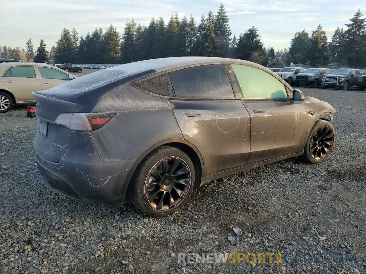 3 Photograph of a damaged car 7SAYGAEE0NF342178 TESLA MODEL Y 2022