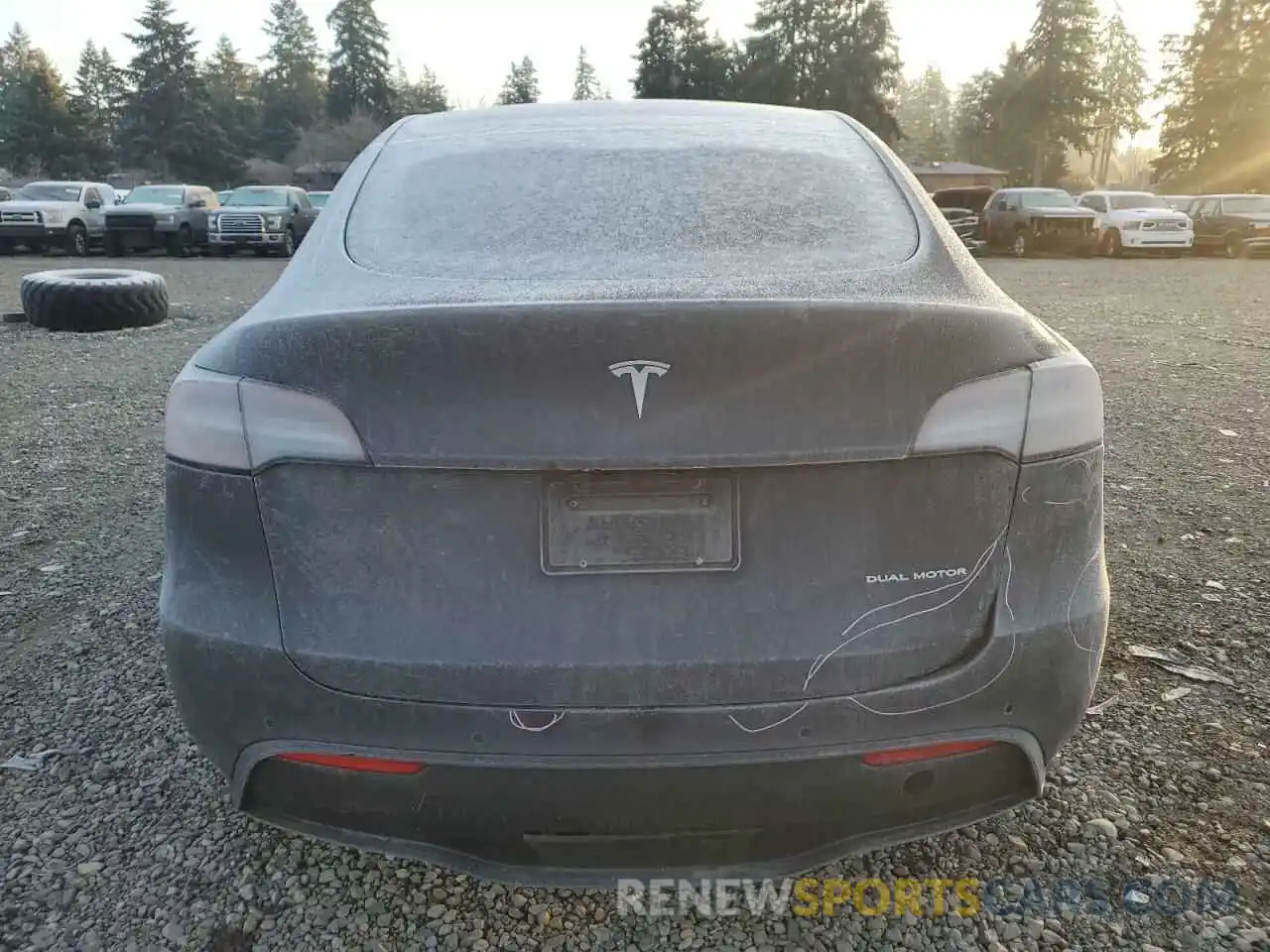 6 Photograph of a damaged car 7SAYGAEE0NF342178 TESLA MODEL Y 2022