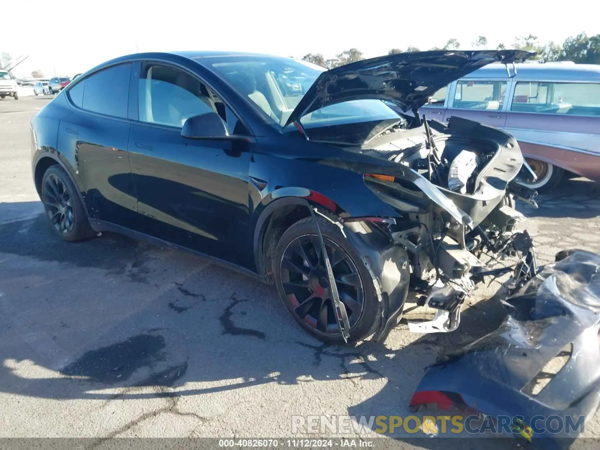 1 Photograph of a damaged car 7SAYGAEE0NF538282 TESLA MODEL Y 2022